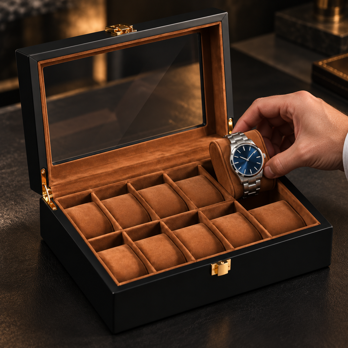 Observatoire — Boîte à montres 10 emplacements